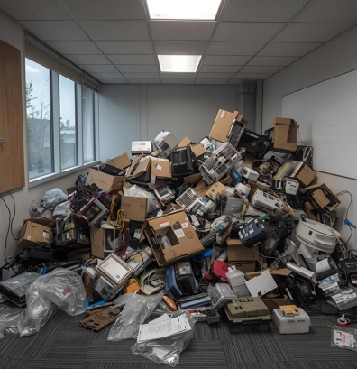 E-Waste Piled Up